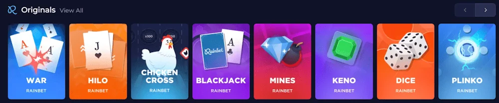 Rainbet Cassino Online